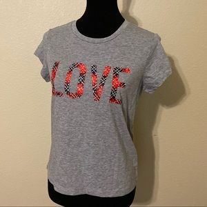 NWT Victoria’s Secret LOVE Baby Tee Small